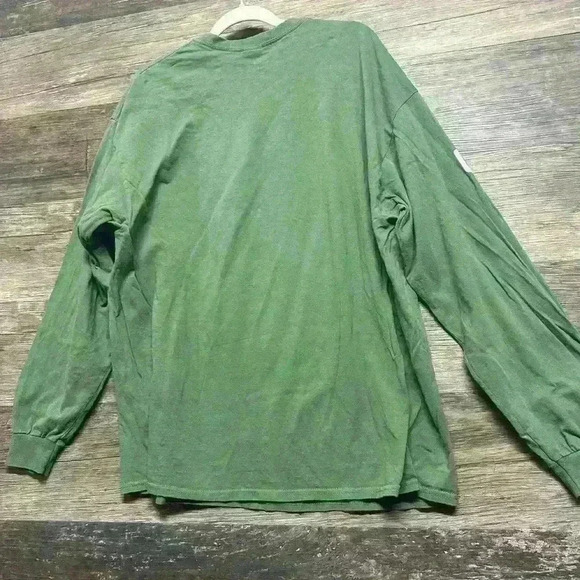 Let's Go Brandon Long Sleeve Shirt Green Size 2XL - Picture 2 of 3